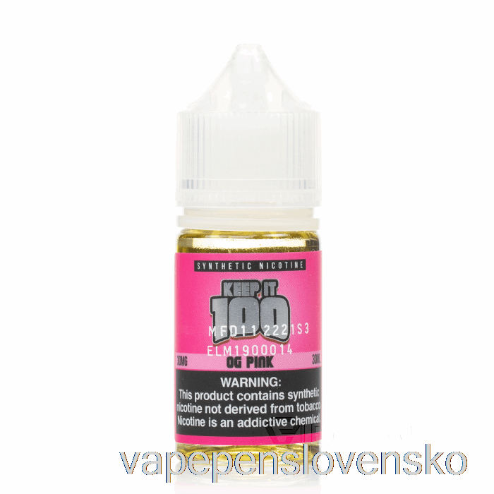 Ružové Soli - Ponechajte 100 - 30 Ml 50 Mg Vape Cigarety